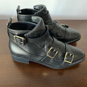 Zara quilted booties